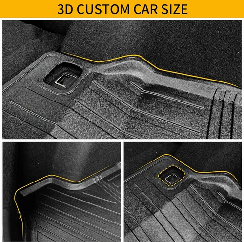 Vista 3 de Alfombrilla de carga compatible con Honda Civic Hatchback 2022-2025 2026, forro de carga de elastómero termoplástico, protector de cubierta
