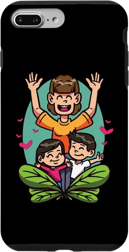 Vista 12 de iPhone 16 Cartoon Children Playing Design For Kids And Family Case