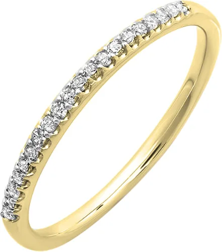 Vista 8 de Dazzlingrock Collection Anillo de boda y compromiso apilable de diamante blanco redondo de 0.14 quilates (ctw) para mujer Oro de 10 quilates