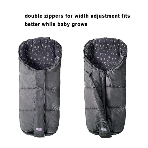 Vista 6 de funlife Saco de dormir impermeable para cochecito de invierno, ancho ajustable, ancho ajustable, diseñado para el crecimiento de los niños