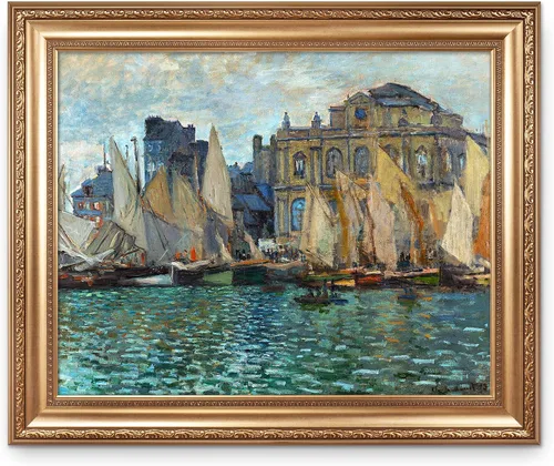 Vista 300 de A&T ARTWORK Antibes Seen from The Salis Gardens de Claude Monet Las Obras de Arte Clásico Mundial Reproducciones, Impresiones de Arte en Lienzo