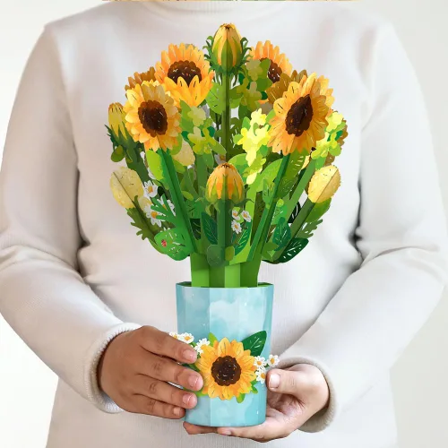 Vista 24 de Lovepop Ramo de Flores de Papel Desenfundable de Todos los Días para Ella y Él - Tarjetas de Felicitación 3D para Niños, Niñas, Hombres, Mujeres