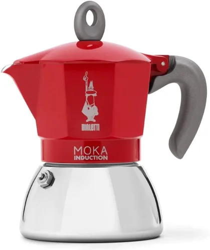 Vista 8 de Bialetti – Moka Induction, cafetera Moka, apta para todo tipo de parrillas, 2 tazas de espresso (80 ml), 90 mililitros, negro