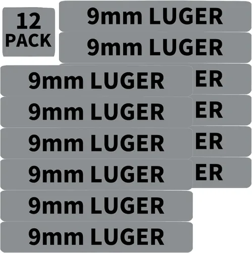 Vista 3 de Paquete de 12 bandas Miaozhun de 0.354 in Luger Magazine de 0.354 in, bandas de identificación de calibre de munición Luger de 0.354 in