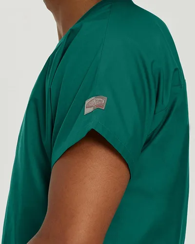 Vista 5 de Landau Scrub Zone LT102 - Camiseta médica unisex de ajuste relajado sin bolsillo con cuello en V