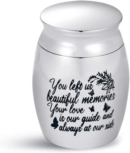 Vista 8 de Keep Loving - Mini urna de cremación para cenizas humanas, familiares, amigos, mamá, papá, hija, hermana, hijo, hermano, recuerdo conmemorativo