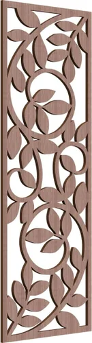 Vista 91 de 9 3/8"W x 24 3/8"H x 1/4"T Utica Decorativo Fretwork Madera Paneles de Pared, Abedul