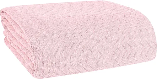 Vista 12 de BELIZZI Home - Manta de cama 100 % algodón, transpirable, térmica tamaño individual, suave manta térmica de cheurón de 60 x 90 pulgadas, manta