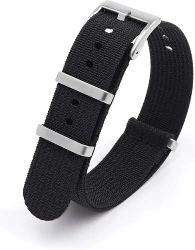 Vista 3 de Stanchev Correa de nailon para reloj Moonswatch, correa larga compatible con reloj Omega X Swatch Moonswatch Speedmaster, etc., 0.78 pulgadas