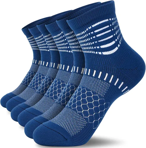 Vista 8 de IRAMY Calcetines de compresión de tobillo Coolmax para mujeres y hombres, calcetines que absorben la humedad, alivio de la fascitis plantar, 3/5