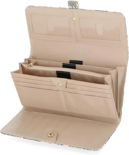 Vista 3 de Mundi - Cartera File Master con bloqueo RFID para mujer, con bolsillo para cambio