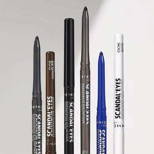 Vista 2 de Rimmel London Scandaleyes Exaggerate Eye Definer, 004 azul cobalto, 0.01 oz (paquete de 1)