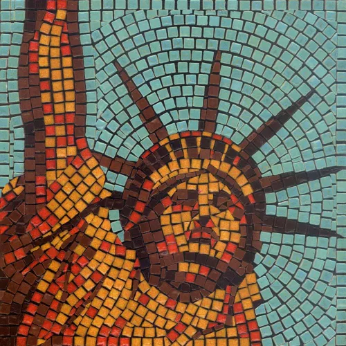 Vista 42 de Crea una verdadera obra de arte de mosaico con nuestro kit de hazlo tú mismo, acuario cuadrado de 7 pulgadas (18 cm)