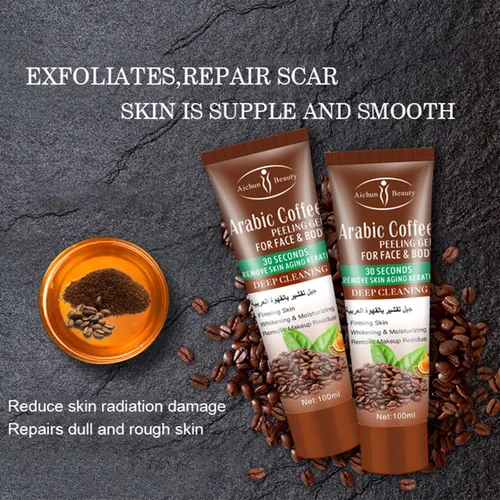 Vista 4 de AICHUN BEAUTY Peeling Gel Face Body Elimina el envejecimiento de la piel Queratina Limpieza profunda Hidratante Refresca la piel suave