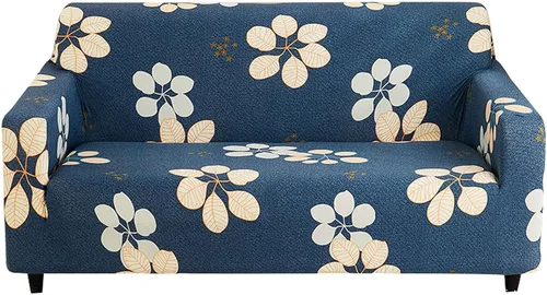 Vista 15 de MBROS Funda estampada para sofá, funda de sofá de tela elástica elástica, 1 pieza, antideslizante, universal, de elastano, protector de muebles
