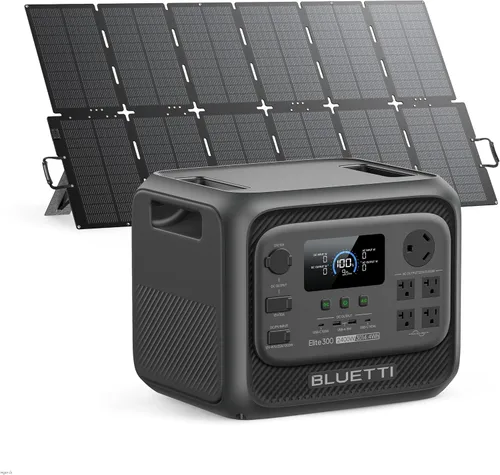Vista 15 de BLUETTI Generador solar Elite 300 con panel solar de 350W incluido