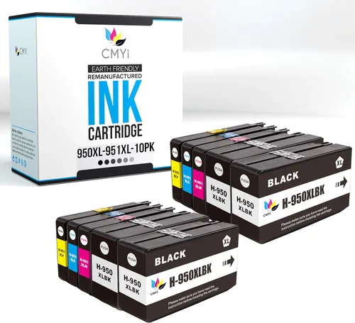 Vista 6 de 950XL - Cartucho de tinta de repuesto negro para HP Officejet Pro 251dw, 276dw MFP, 8100 - N811a, 8600, 8600 Plus, 8600 Premium, 8610, 8615, 8616