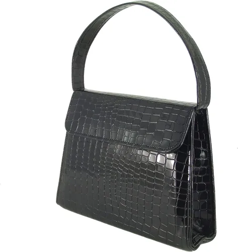 Vista 13 de LONI Bolso de mano para mujer Bolso de hombro y asa superior Bolso de charol para boda y baile de graduación