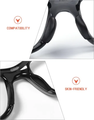 Vista 3 de Bwake Almohadillas de nariz de repuesto de tamaño estándar para gafas Oakley CrosslinkCrosslink Sweep Pitch - Negro