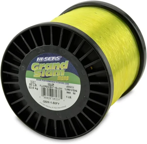 Vista 27 de Sedal de Pesca de Monofilamento HI-SEAS Grand Slam - Fuerte y Resistente a la Abrasión en Transparente, Rosa, Verde, Azul Ahumado, Amarillo Amarillo
