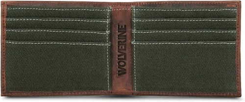 Vista 48 de WOLVERINE Billetera plegable de lona/cuero para hombre