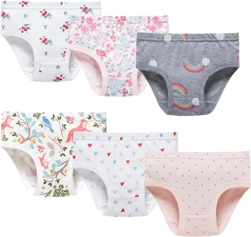 Vista 3 de Boboking - Ropa interior de algodón suave para niñas pequeñas, bombachas