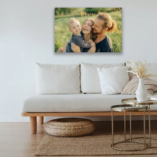 Vista 4 de Impresiones en lienzo personalizadas con tus fotos, arte de pared personalizado, imágenes de lienzo personalizadas para mascotas/regalos familiares