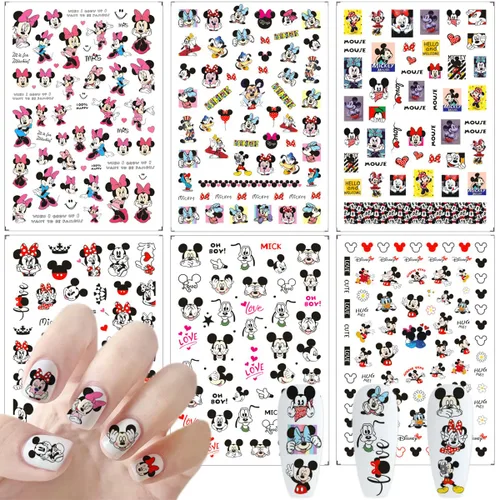 Vista 8 de 6 hojas de calcomanías de arte de uñas, autoadhesivas, suministros de arte de uñas, calcomanías kawaii para uñas, diseños de uñas de gato, dijes