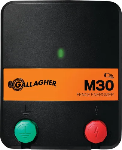 Vista 2 de Gallagher Cargador eléctrico M30 para valla 0.3 julios para jardines, mascotas y ganado pequeño Potencia hasta 5 millas limpias o 2 millas