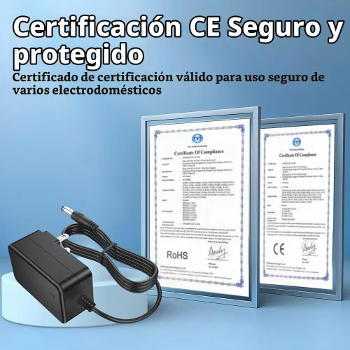 Vista 4 de Cargador de batería de litio universal de 21 V 1 A, adaptador de CA/CC, cable de fuente de alimentación, 24 voltios, 1000 mA, 800 mA, transformador