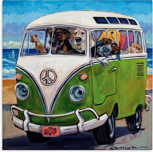 Vista 14 de Stupell Industries Lienzo de retrato abstracto de perro por Irena Orlov Stupell Industries 17 x 17 Inches, Easy to Hang and Sturdy, Made in USA