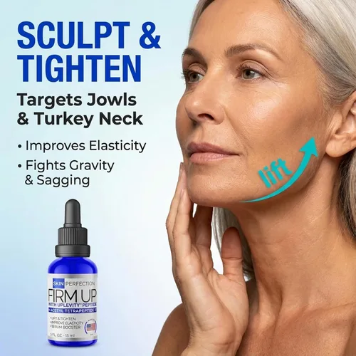 Vista 5 de Skin Perfection Uplevity - Péptido de apriete antienvejecimiento Suero Reafirmante Péptido Reafirmante Aumenta Elasticidad Añadir a cualquier