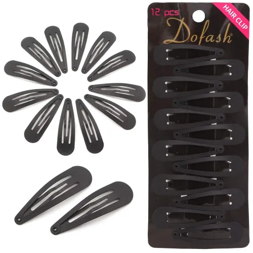 Vista 6 de Dofash 12 pinzas para el pelo a presión para mujer, antideslizantes y de metal, clips pequeños de 2.0 in de 2 pulgadas para cabello fino y fino