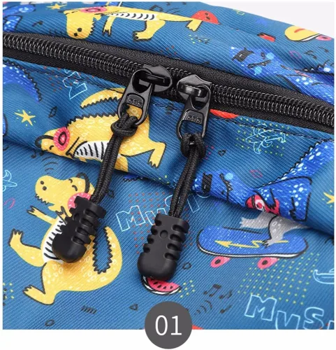 Vista 7 de Linda mochila de dinosaurio para niños, niñas preescolares con lonchera para jardín de infantes y escuela, juego de mochila para niños de 3 a 9