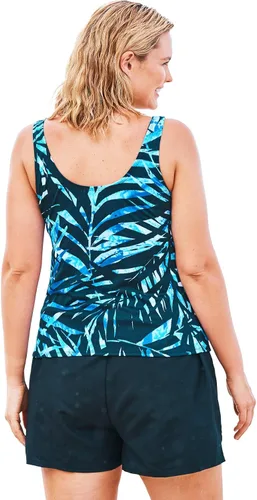 Vista 2 de Swimsuits For All Top tankini clásico de talla grande para mujer