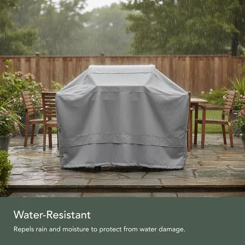 Vista 8 de Covermates Ultima - Funda para parrilla resistente para todo tipo de clima, con poliéster 600D, correas de hebilla ajustables, asas reforzadas