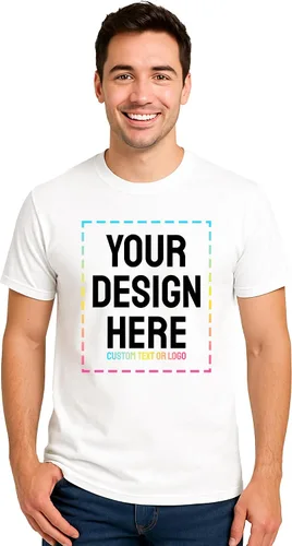 Vista 7 de Camisetas Gildan personalizadas - Camisetas personalizadas con texto, imagen o logotipo Diseña tu propia camisa para hombres y mujeres Merch on