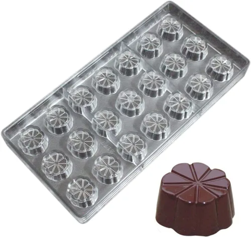 Vista 30 de Molde de policarbonato para chocolate, molde de caramelo de bricolaje, utensilios para hornear de plástico duro transparente, herramientas de 1