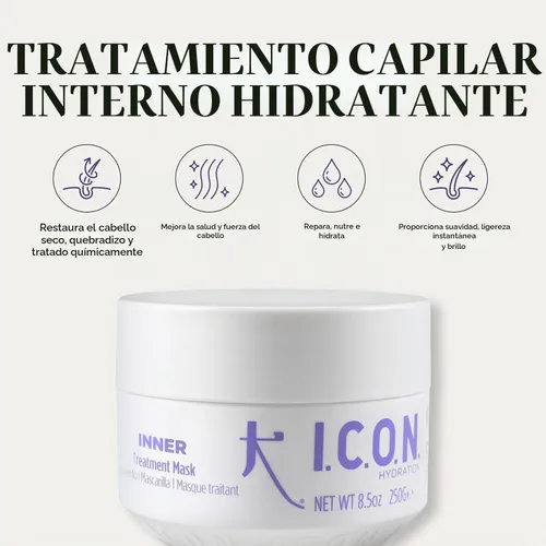 Vista 2 de K I.C.O.N. Inner Home Tratamiento Hidratante 8.5 oz