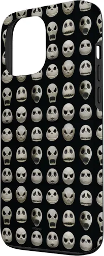 Vista 2 de Funda negra para iPhone 13 Pro Max Disney The Nightmare Before Christmas Jack Expressions