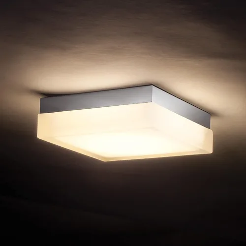 Vista 4 de WAC Lighting dweLED, dados 6in LED cuadrado empotrado montaje empotrado 2700K en níquel cepillado