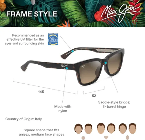 Vista 6 de Maui Jim Gafas de sol de ojo de gato Hanohano