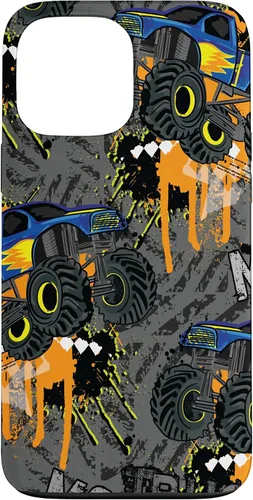Vista 24 de Funda para iPhone 17 con diseño de Monster Truck Lover para hombres y niños