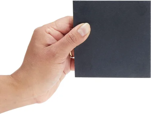 Vista 7 de Juvale Juego de posavasos cuadrados de pizarra negra, protección y decoración de mesa auxiliar, posavasos absorbentes de pizarra de borde liso