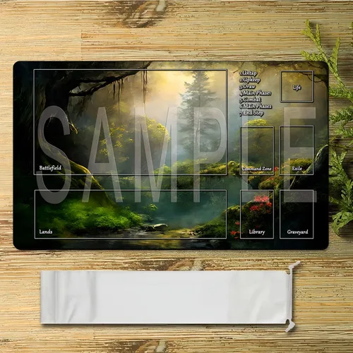 Vista 17 de Fantasy Black Lotus TCG - Tapete de juego de 24 x 14 pulgadas, tapete de juego para MTG DTCG CCG RPG Trading Card Game Mats superficie lisa juego