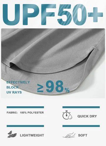 Vista 3 de baleaf Camiseta de protección solar con capucha para mujer, con protección solar UPF 50+, manga larga, protección UV, protección contra erupciones