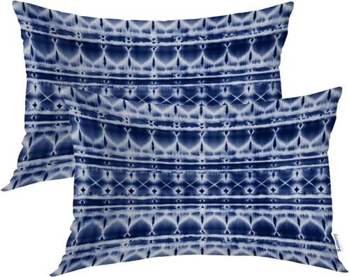 Vista 32 de Batmerry Fundas de almohada de bosque de arce otoñal, casas de sillas de madera, hojas amarillas, fundas de almohada decorativas, impresión digital