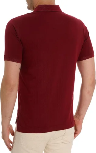 Vista 2 de Robert Graham Polo de punto de manga corta Lucifer para hombre