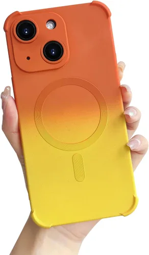 Vista 15 de Funda magnética para iPhone 12 de 6.1 pulgadas con protector de lente de cámara, protección contra caídas [compatible con Magsafe] Funda delgada