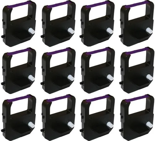 Vista 5 de Cinta de reloj de tiempo para Lathem 100E, 700E, 900E, 1000E, 1500E, 1600E, 5000EP, 7000E, 7500E, LT5000 (morado, 1 unidad)